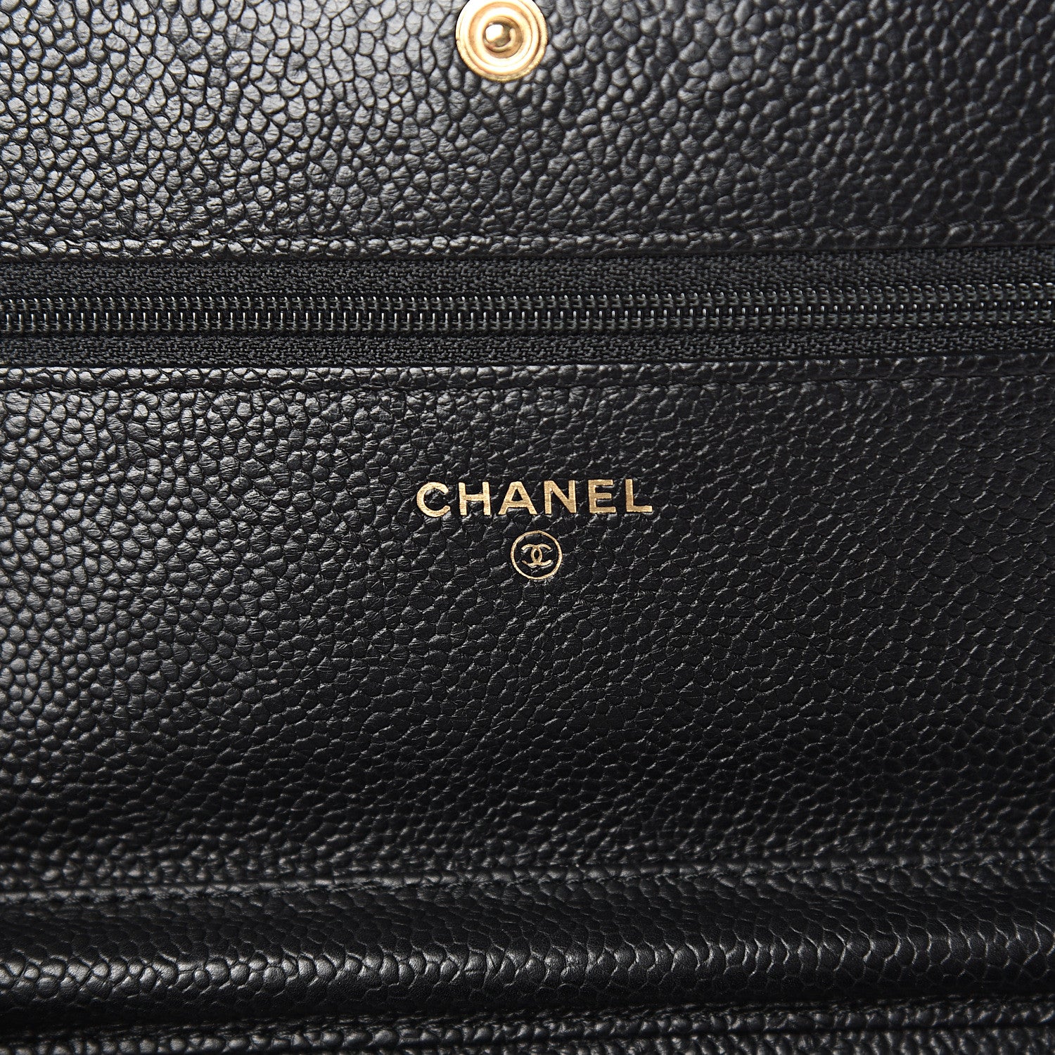 Chanel Caviar Quilted Boy Wallet On Chain WOC Black 5 of 10