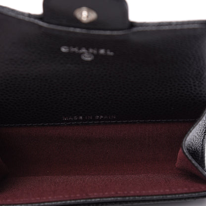 Chanel Caviar Quilted Flap Card Holder Black 4 of 11