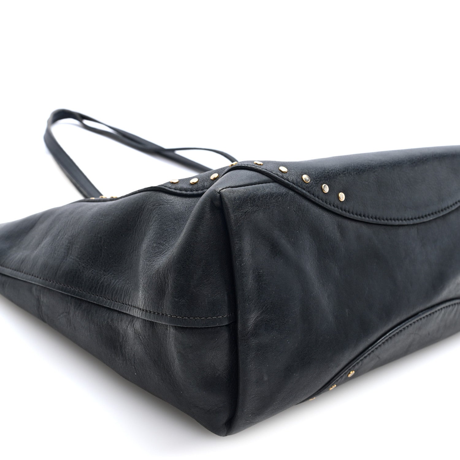 Chloe Calfskin Studded Isa Tote Black 7 of 10