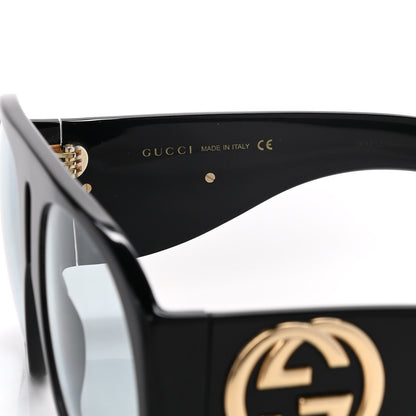 Gucci Oversized Aviator Sunglasses GG0152S Black 6 of 7