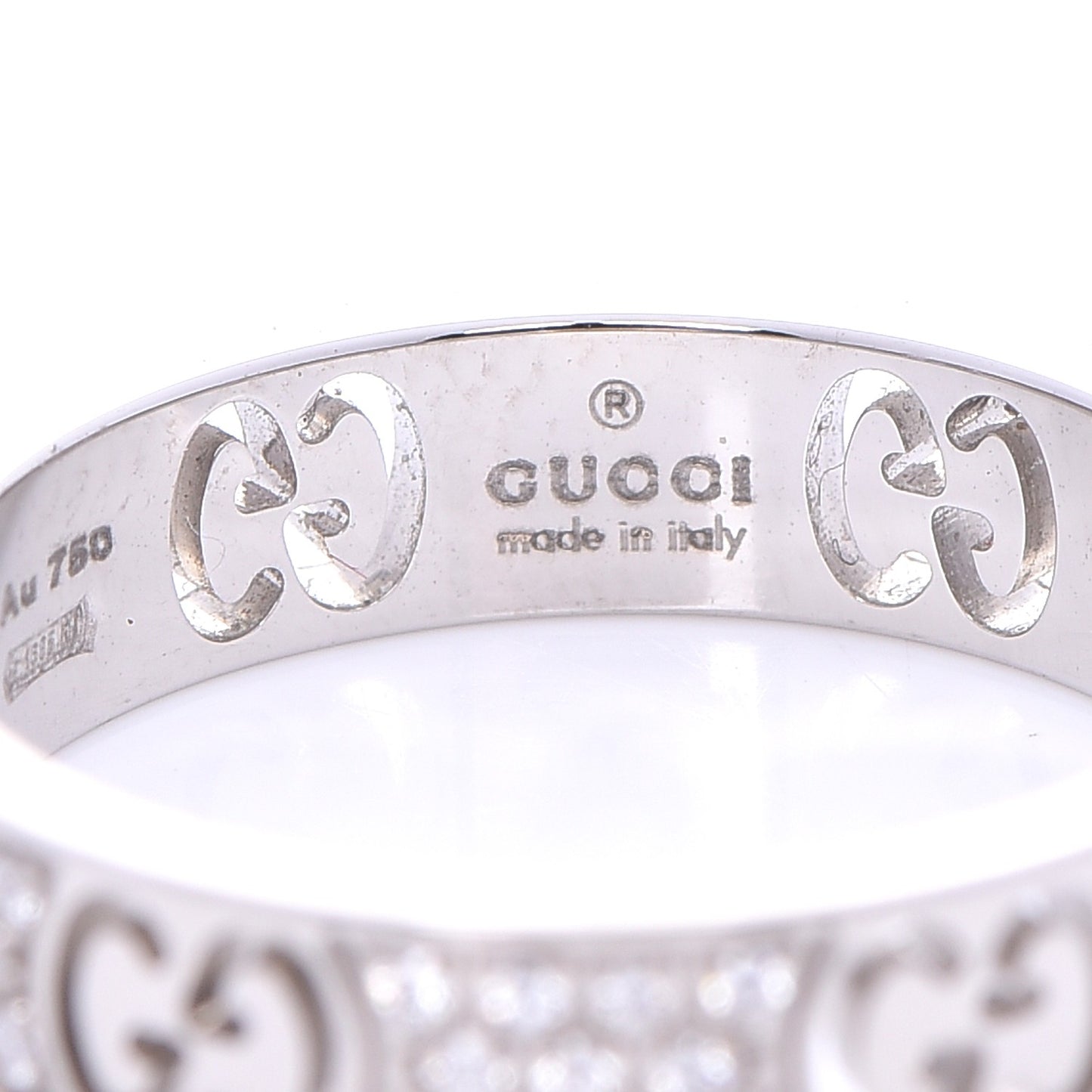 18K White Gold Diamond Icon Stardust Ring 52 6