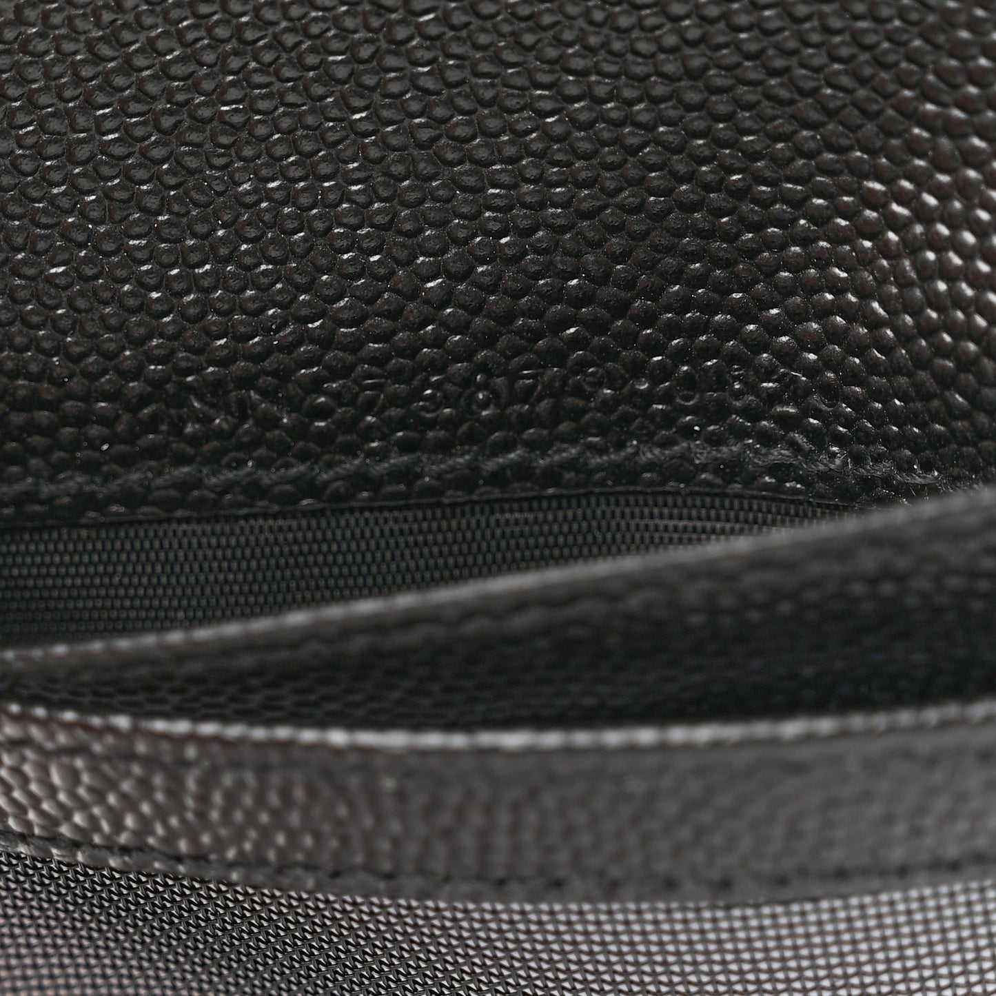 Grain De Poudre Matelasse Chevron Monogram Zipped Card Case Black