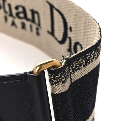 Christian Dior Canvas Embroidered Shoulder Strap Black 6 of 6