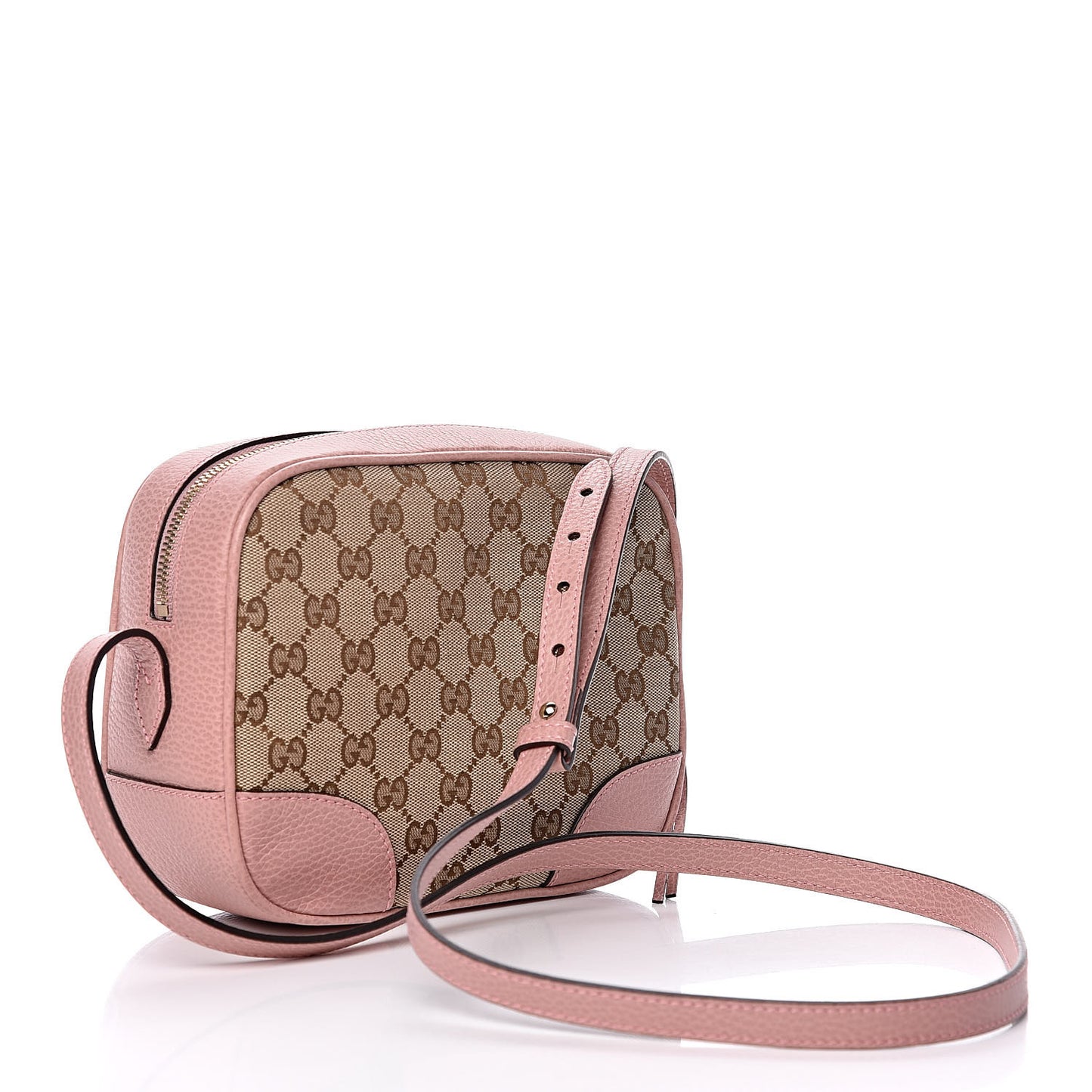 Monogram Mini Bree Messenger Bag Beige Soft Pink