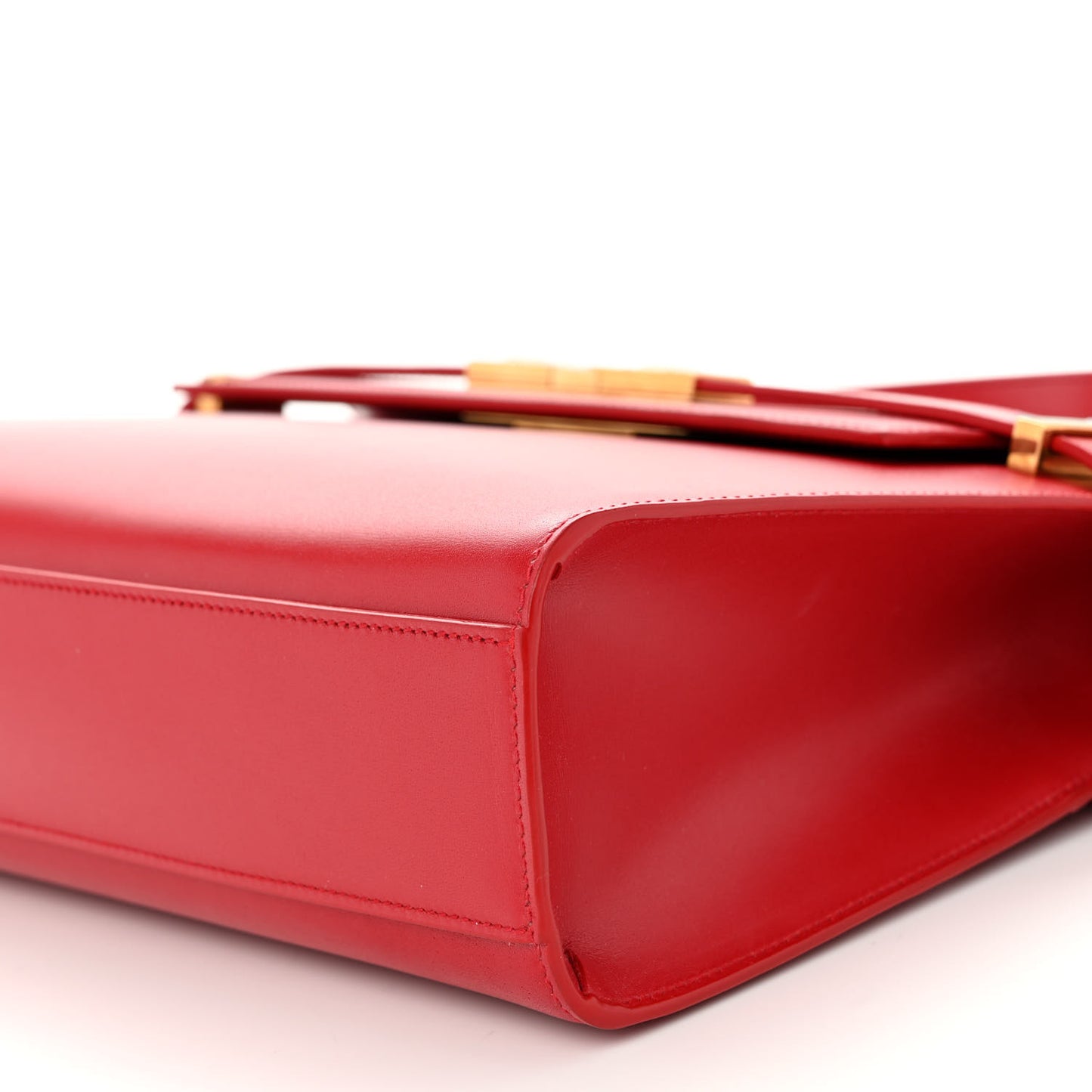 Smooth Calfskin Manhattan Shoulder Bag Rouge Eros