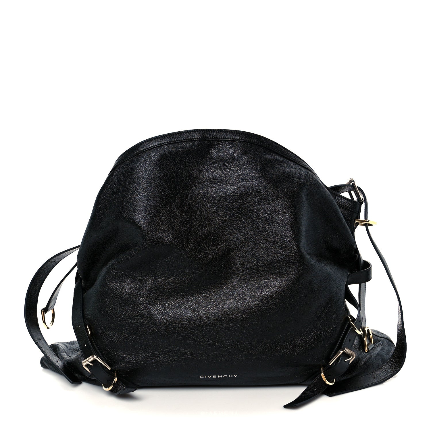 Givenchy Tumbled Calfskin Large Voyou Bag Black 1 of 21