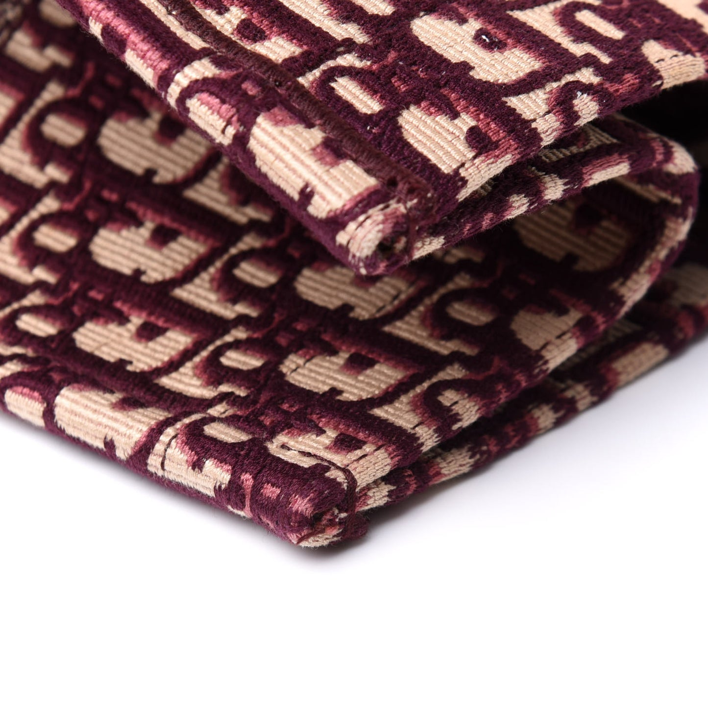 Oblique Large Book Tote Burgundy Multicolor