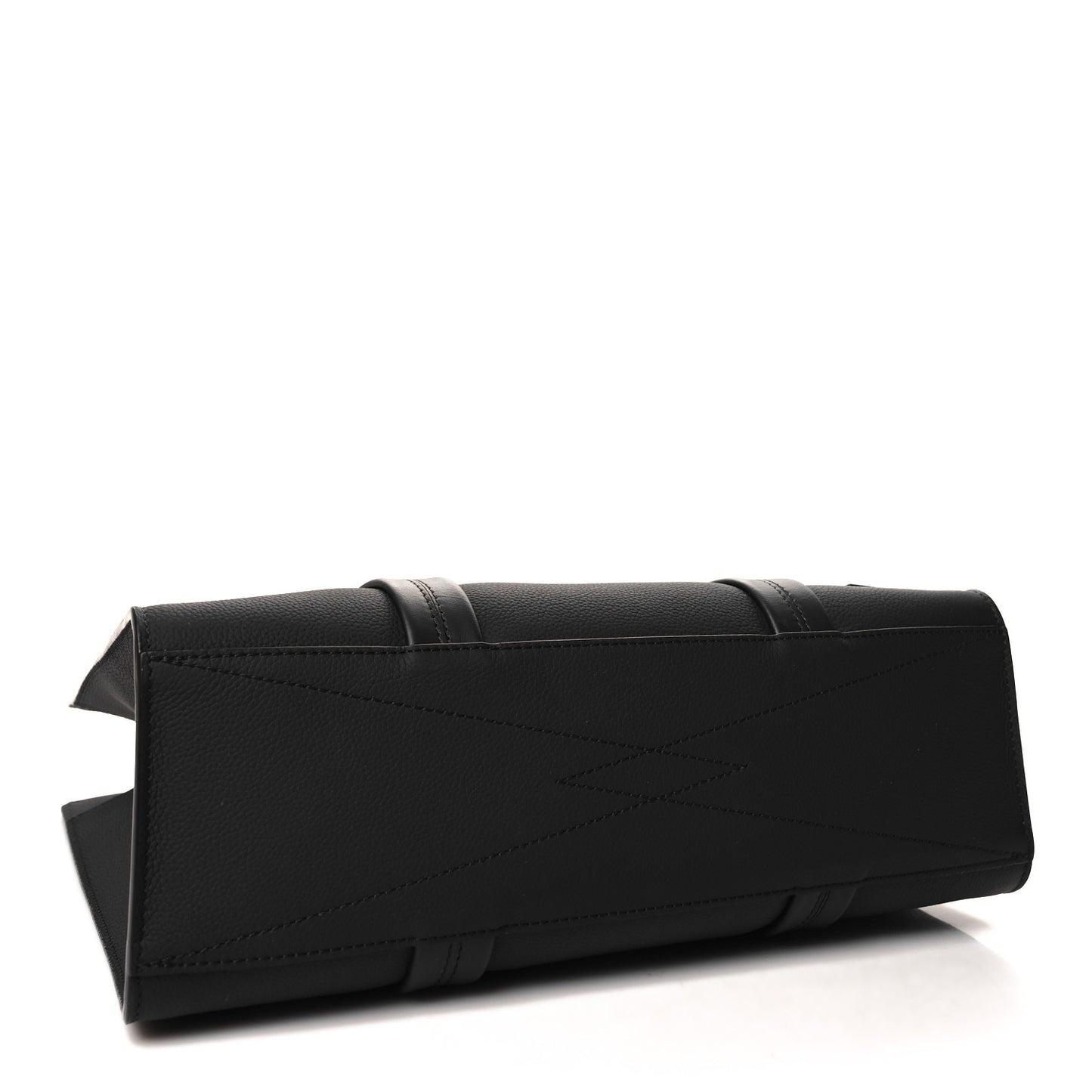 Grained Calfskin LV Aerogram Tote Black