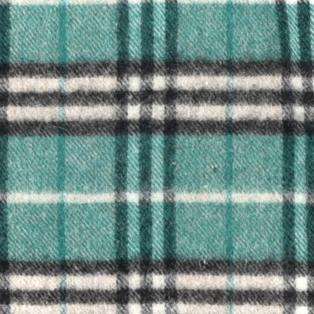 Burberry Lambswool Vintage Check Fringe Scarf Green 4 of 4