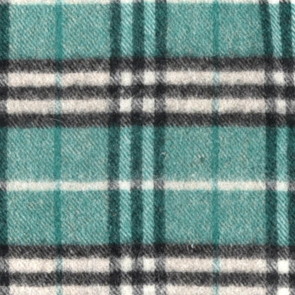 Burberry Lambswool Vintage Check Fringe Scarf Green 4 of 4