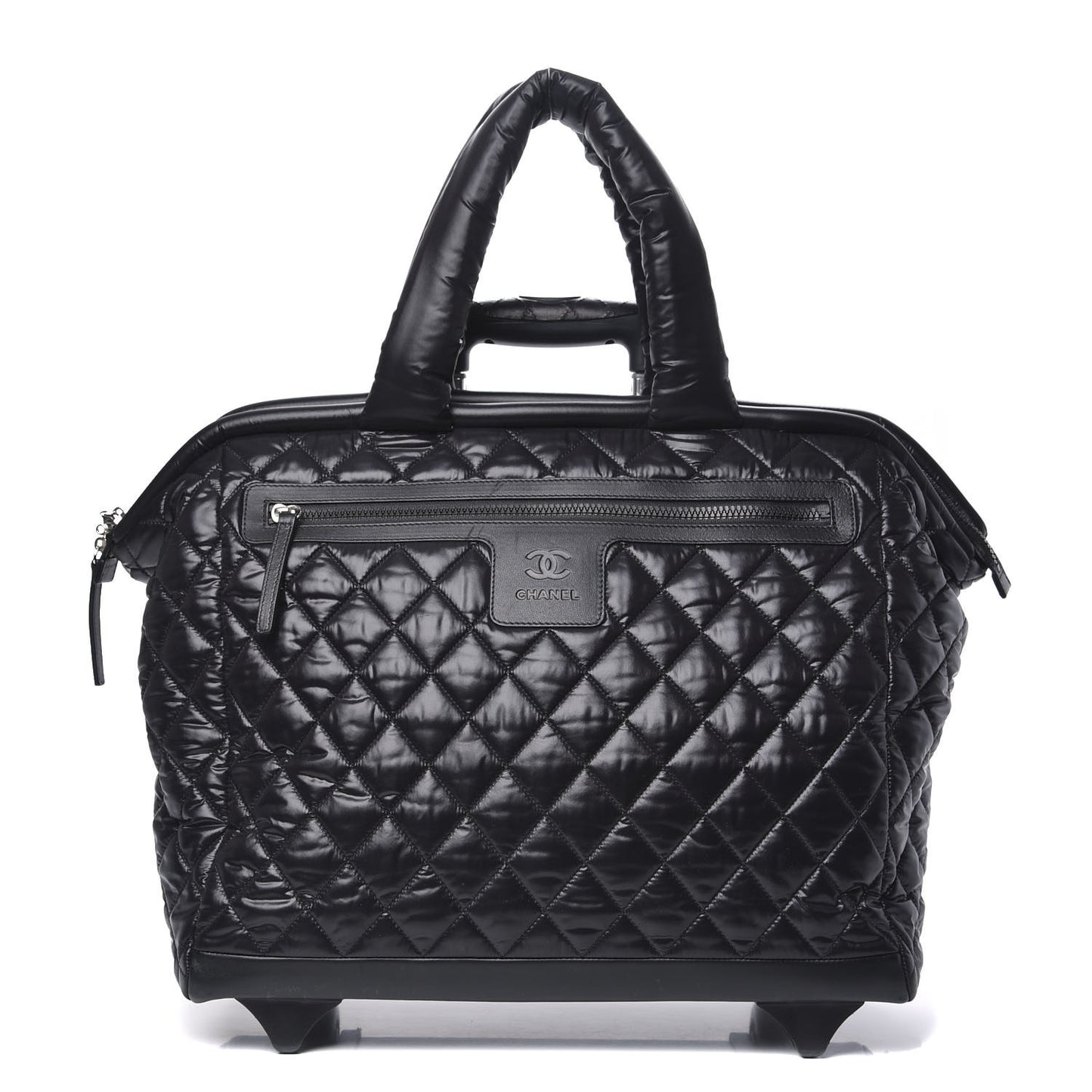 Nylon Quilted Coco Cocoon Trolley Black