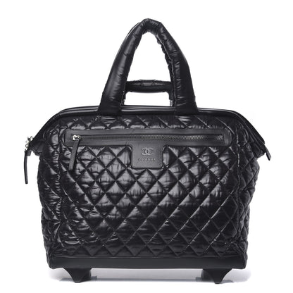 Chanel Nylon Quilted Coco Cocoon Trolley Black 1 of 9