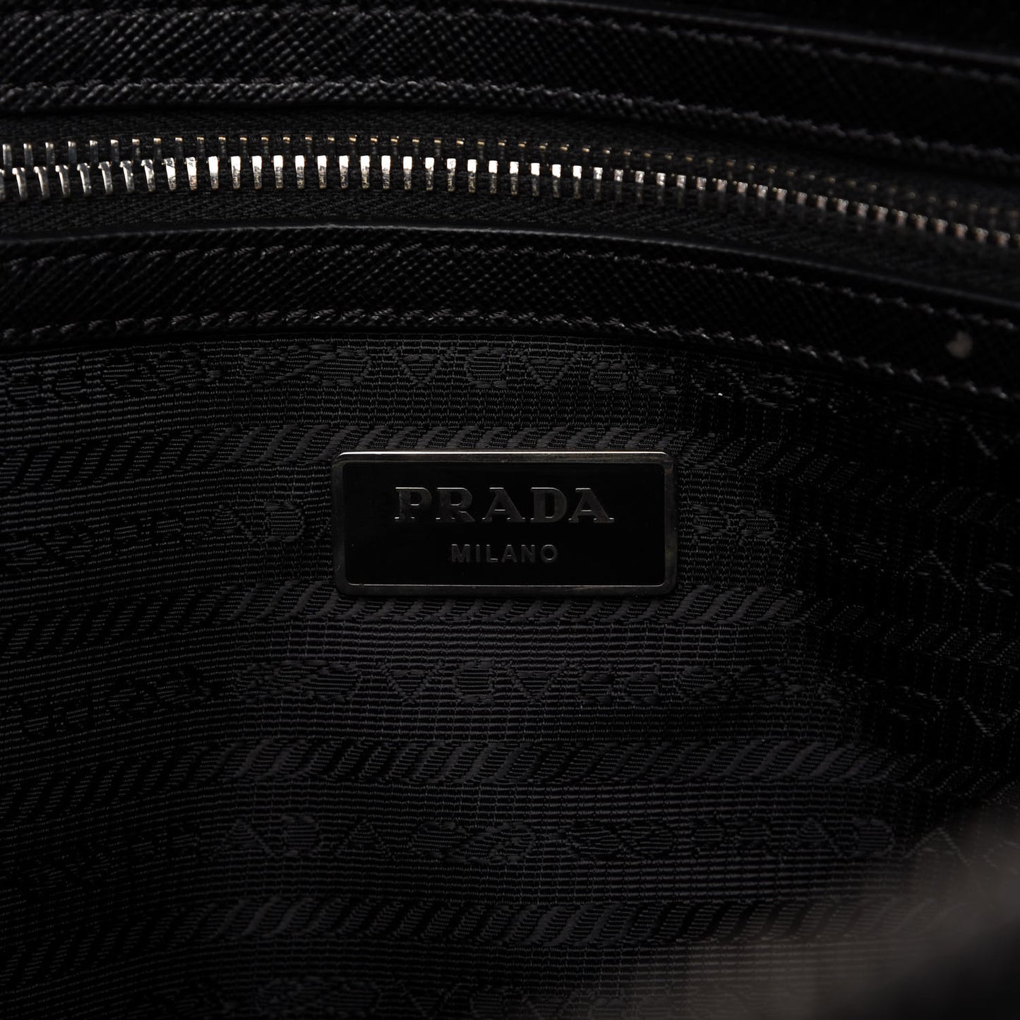 Saffiano Travel Briefcase Black