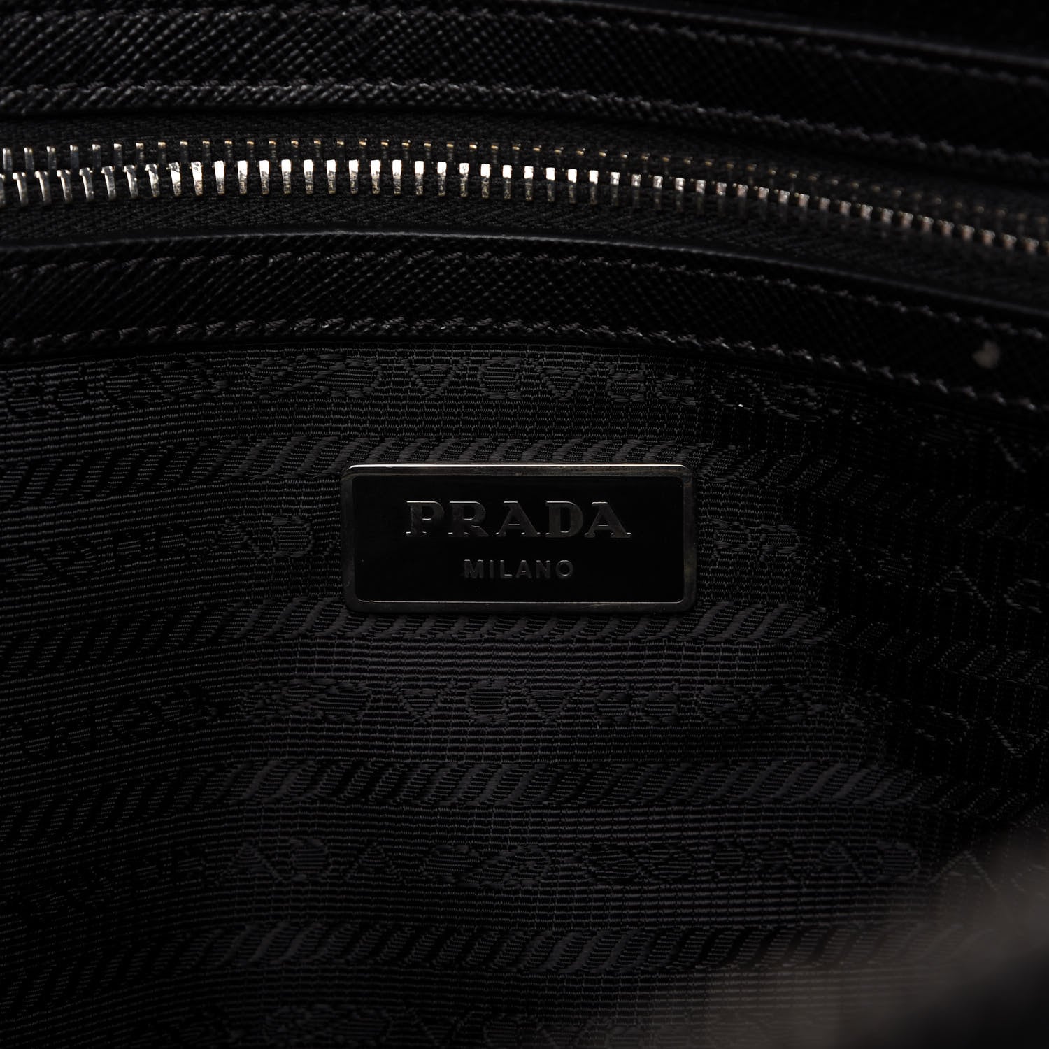 Prada Saffiano Travel Briefcase Black 8 of 14