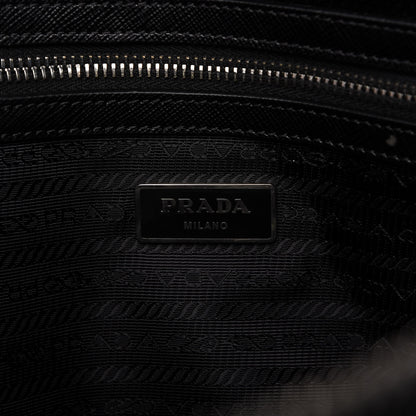 Prada Saffiano Travel Briefcase Black 8 of 14