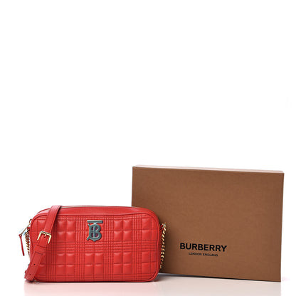 Burberry Lambskin Quilted Camera Bag Bright Red 9 of 9