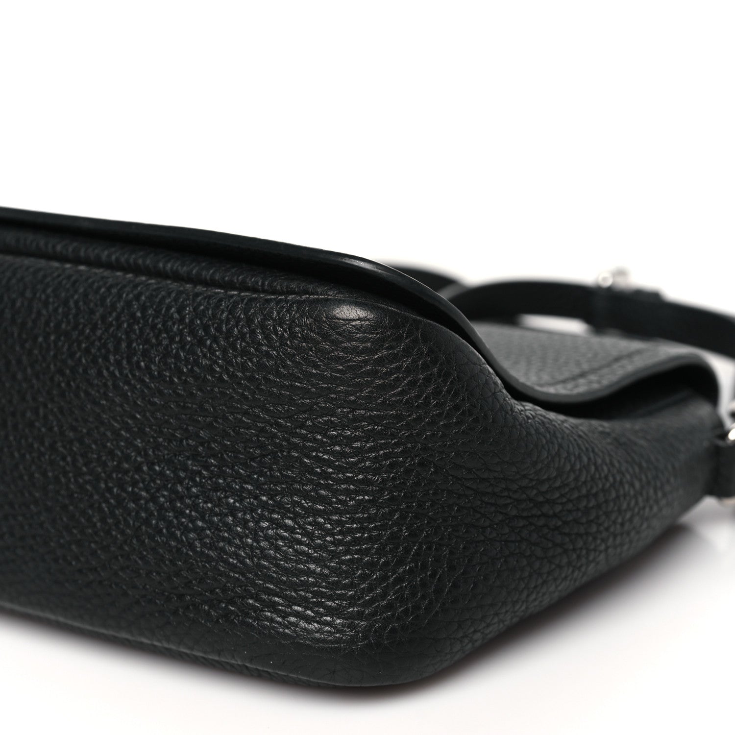 Prada Vitello Daino Soft Flap Crossbody Black 10 of 11