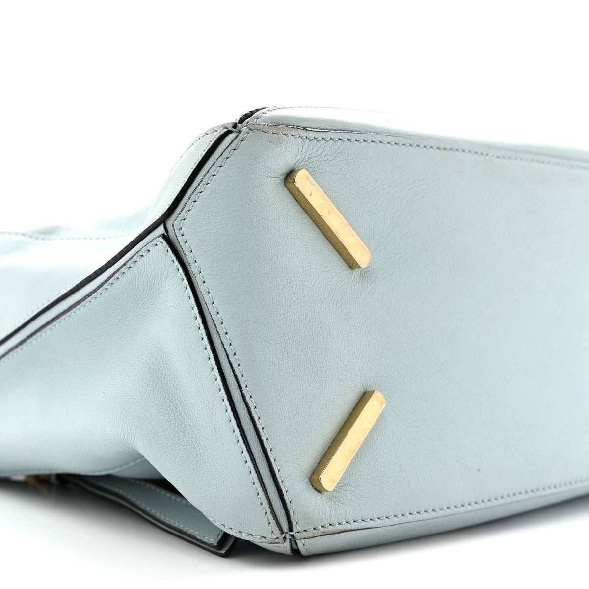 Calfskin Small Puzzle Bag Light Blue