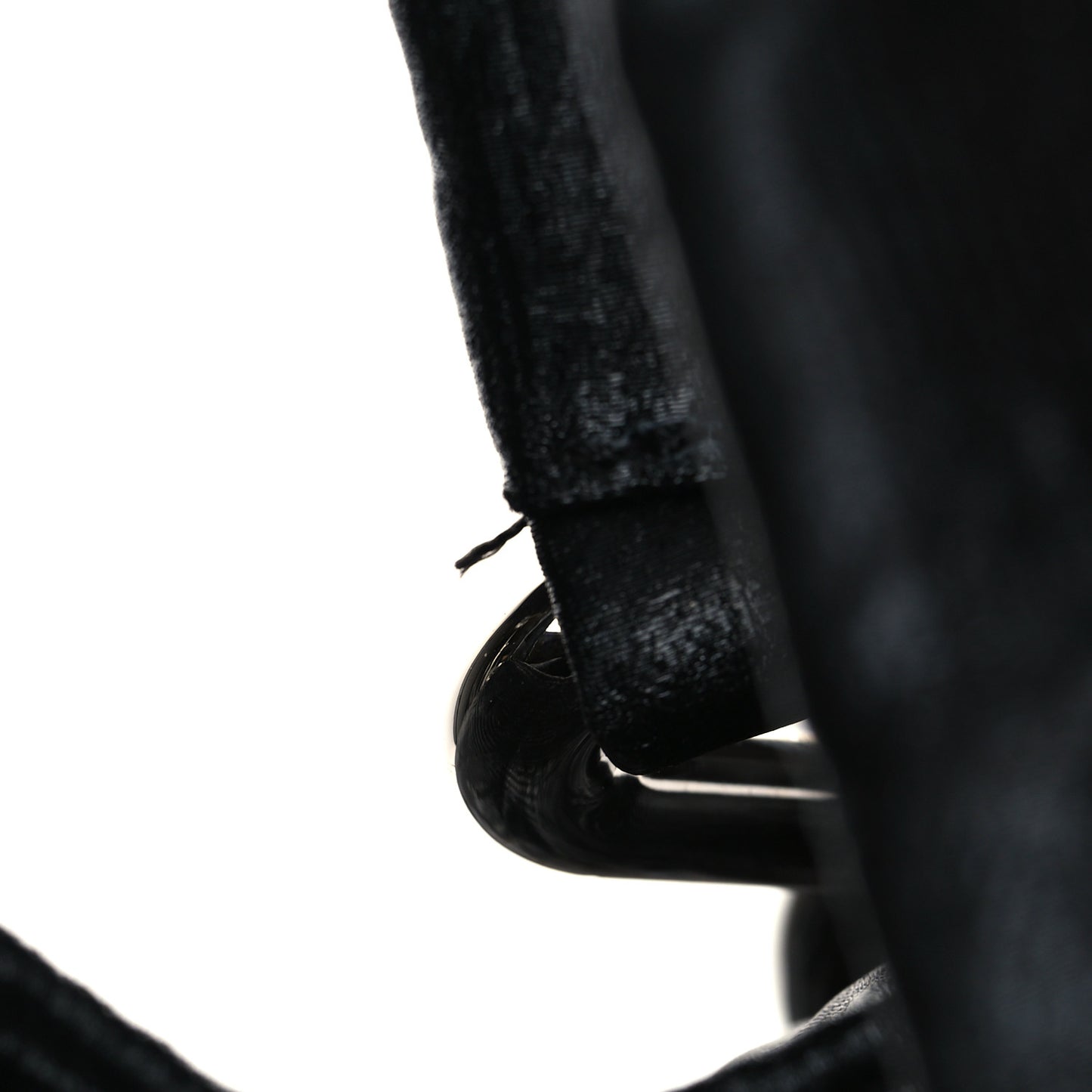 Crinkled Coated Canvas Le Marais Large Tote Black