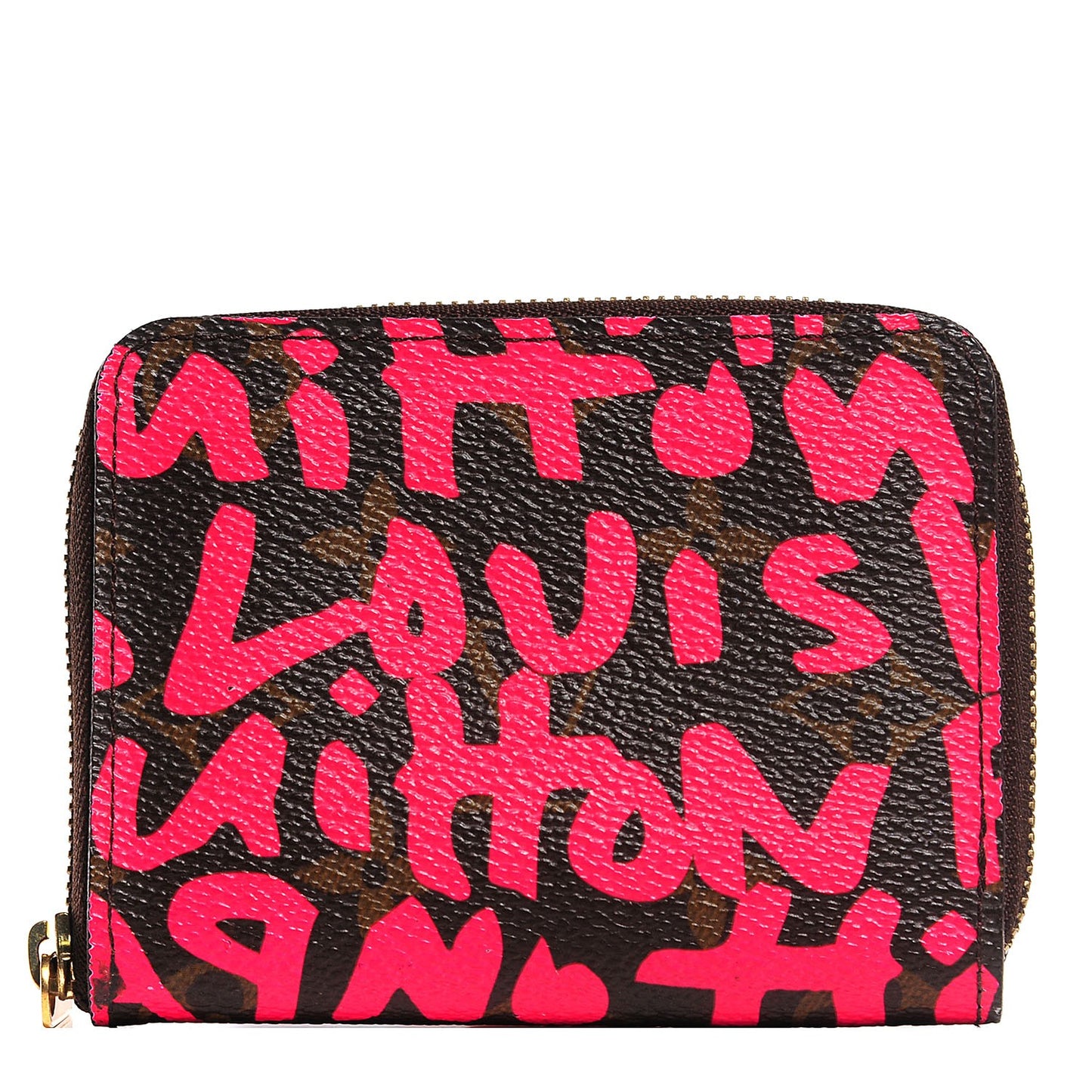 Monogram Graffiti Zippy Coin Purse Fuchsia