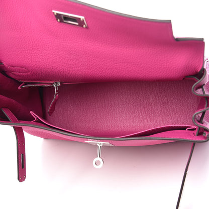 Hermes Togo Kelly Retourne 28 Rose Pourpre 5 of 12