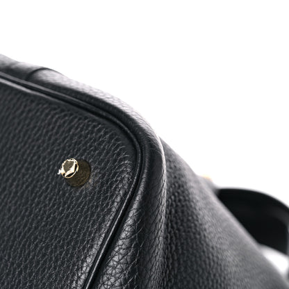 Hermes Taurillon Clemence Picotin Lock 22 MM Black 10 of 13