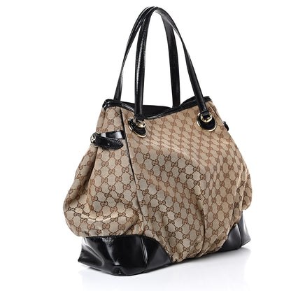 Gucci Monogram Large Full Moon Tote Black 2 of 14
