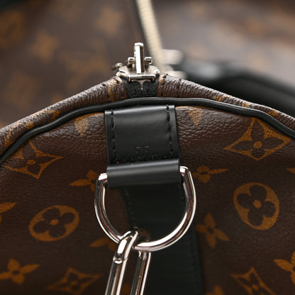 Louis Vuitton Monogram Macassar Keepall Bandouliere 55 6 of 13
