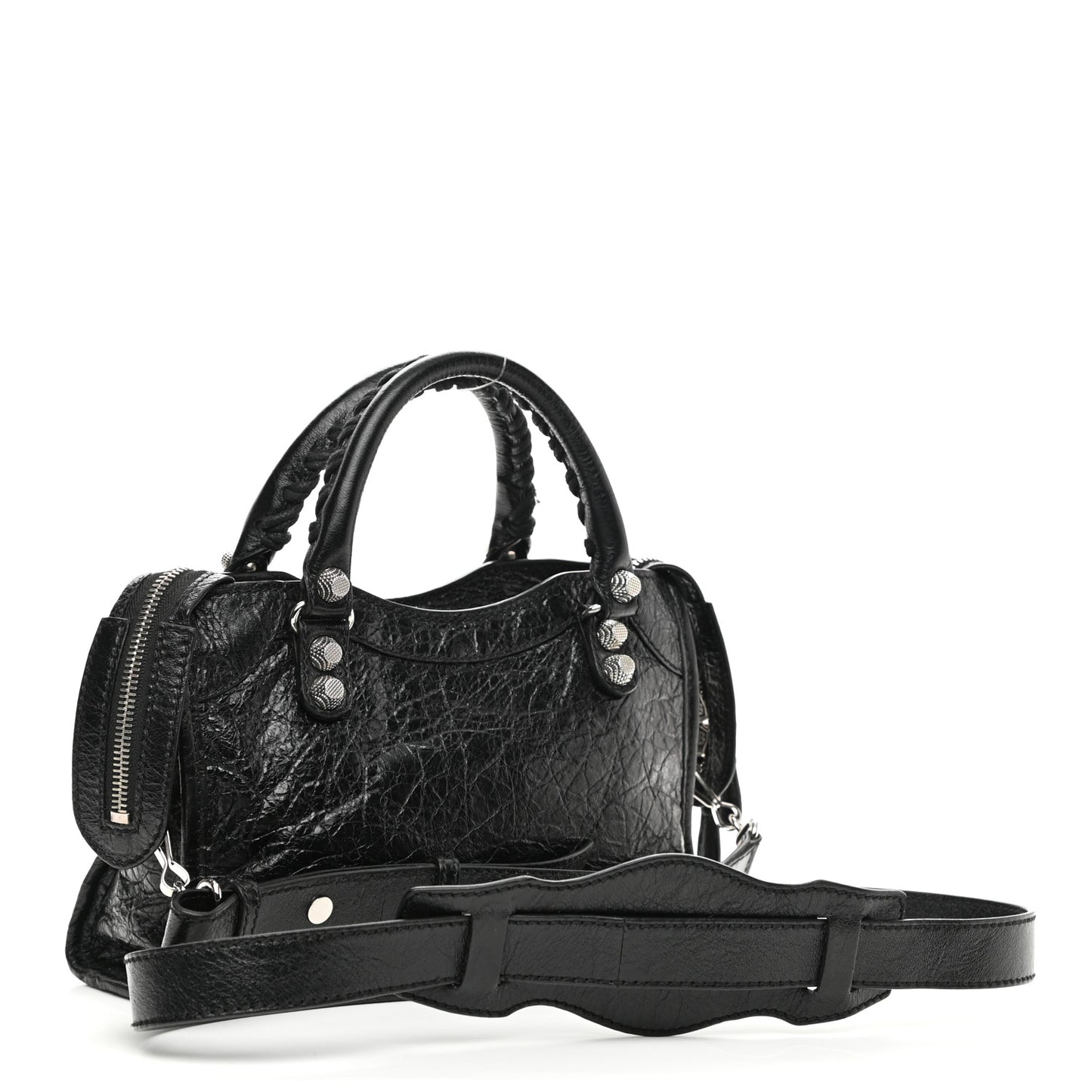 Agneau Giant 12 Silver Hardware Mini City Black