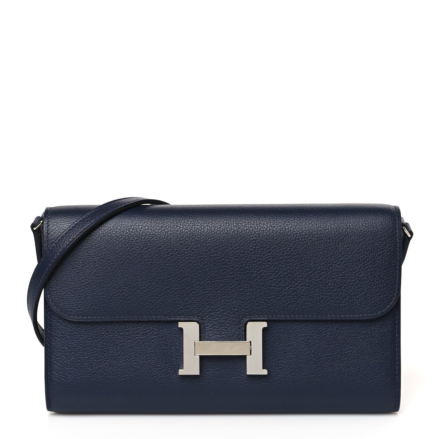 Hermes Evercolor Constance Wallet To Go Bleu De Prusse 1 of 8
