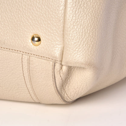 MCM Grained Calfskin Studded Tote White 16 of 19