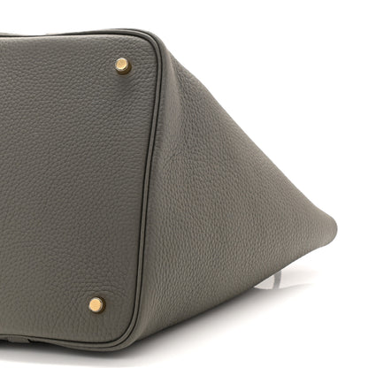 Hermes Taurillon Clemence Picotin Lock 22 MM Gris Meyer 8 of 10