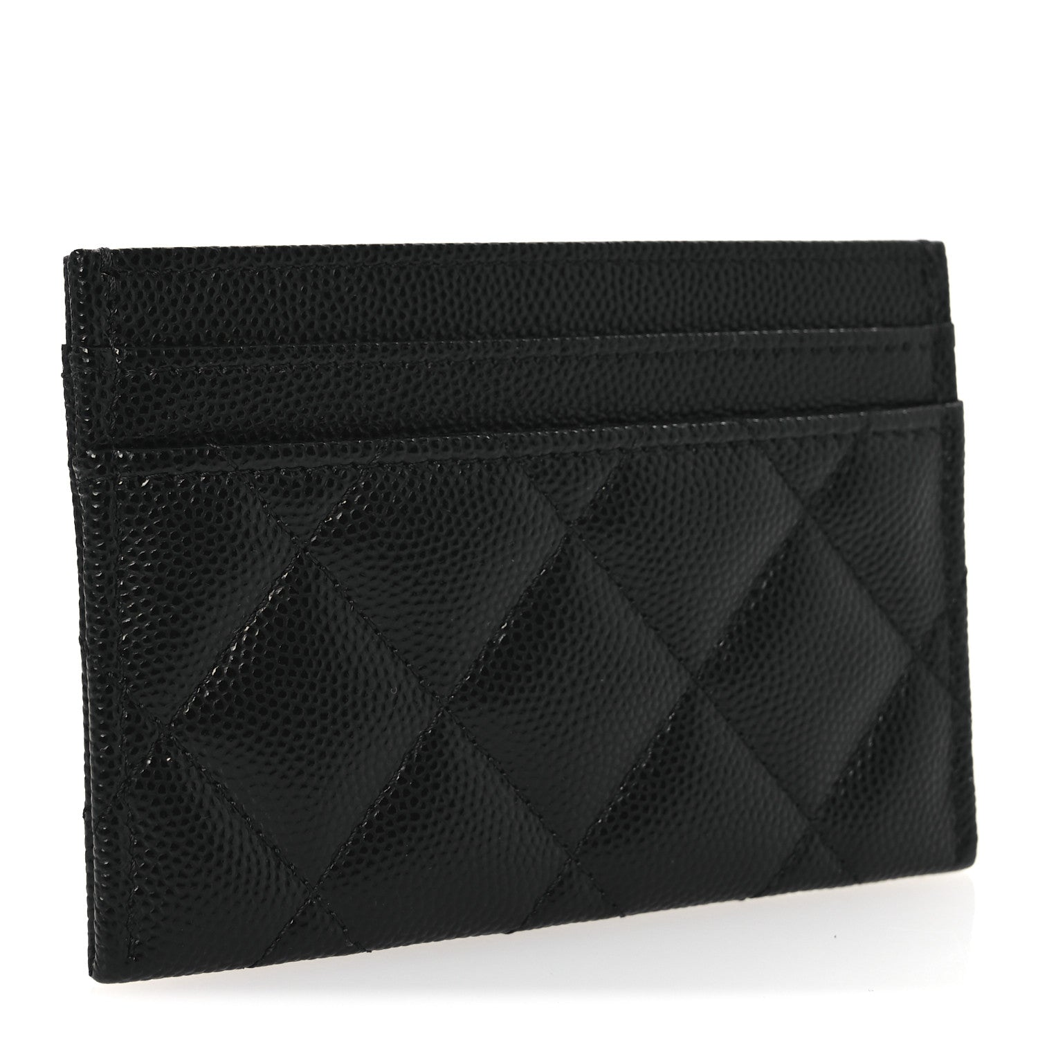 Chanel Caviar Quilted CC Card Holder Black 3 of 9