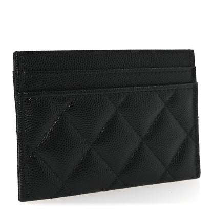 Chanel Caviar Quilted CC Card Holder Black 3 of 9