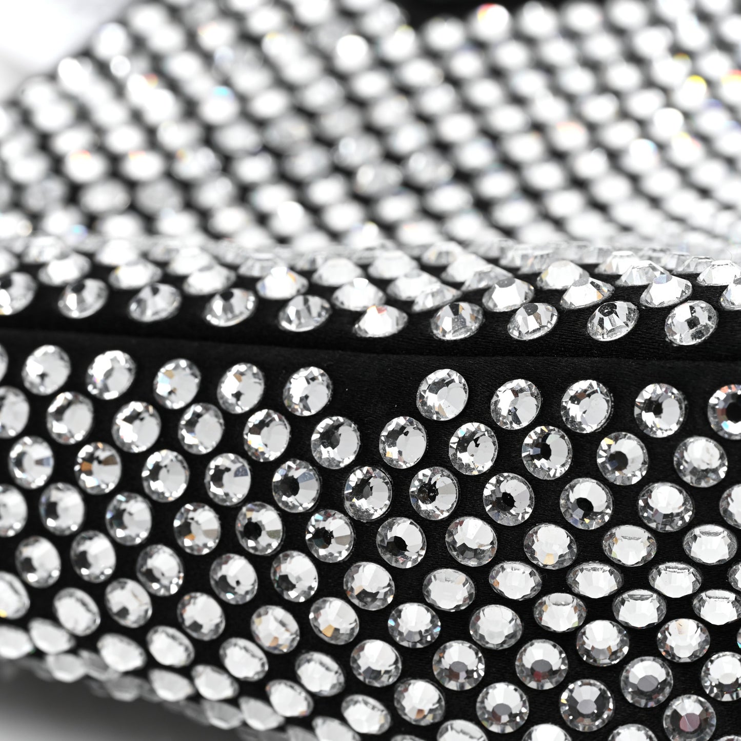 Satin Crystal Mini Re-Edition 2000 Bag Cristal