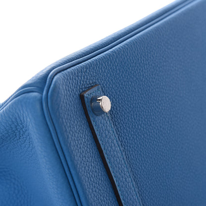 Hermes Togo Verso Birkin 35 Bleu Zanzibar Malachite 7 of 37