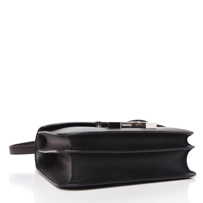 Hermes Grained Monsieur Lizard Constance 24 Black Ombre 4 of 9