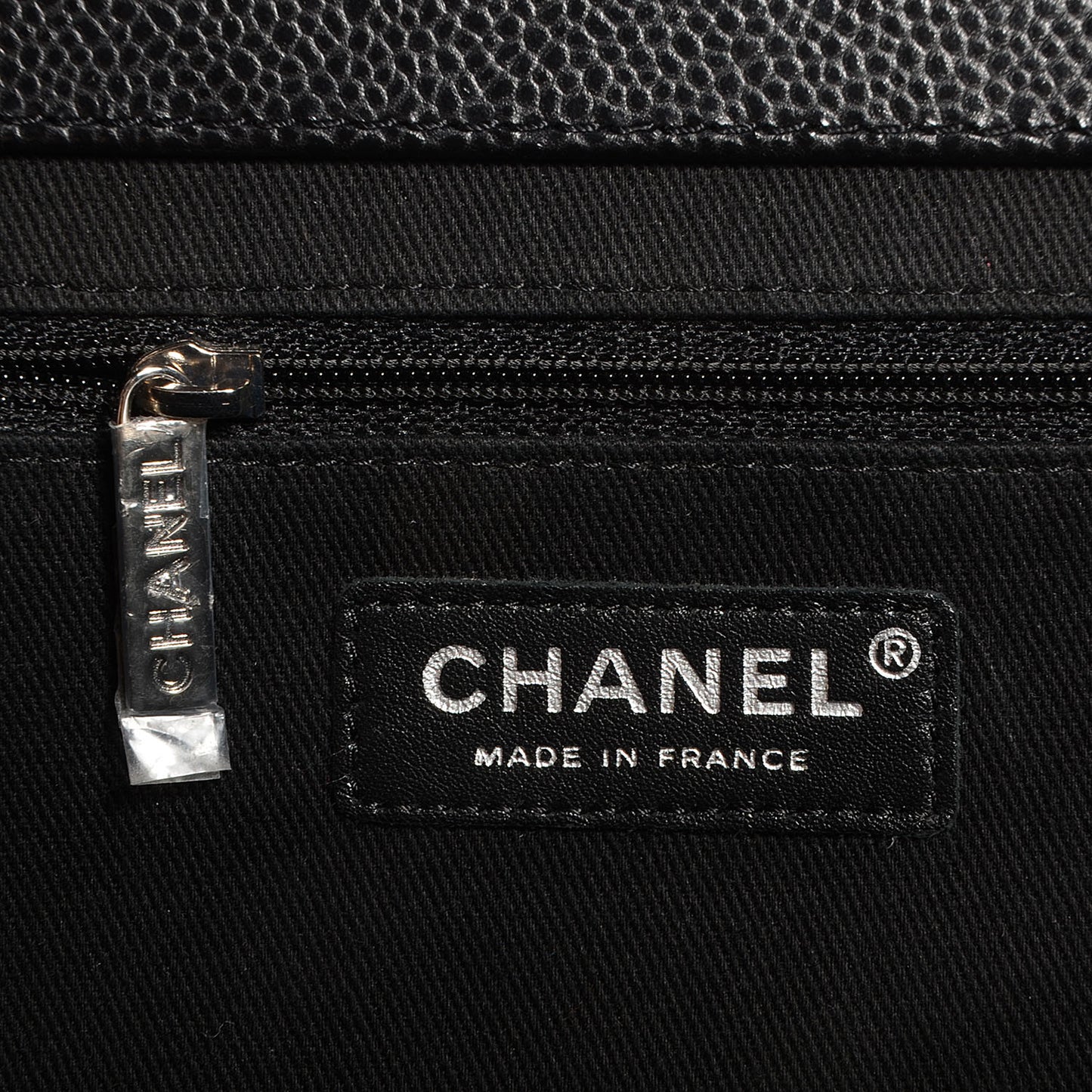 Caviar Quilted CC Large Clutch Black