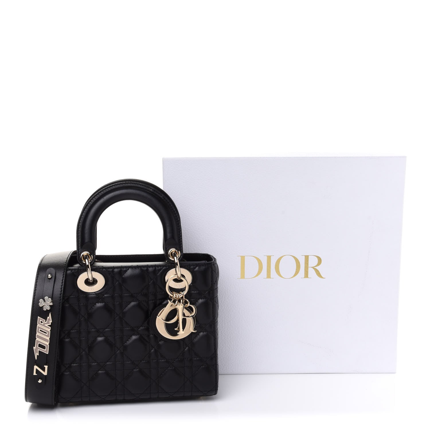 Christian Dior Lambskin Cannage Small My ABCDior Lady Dior Black 11 of 11