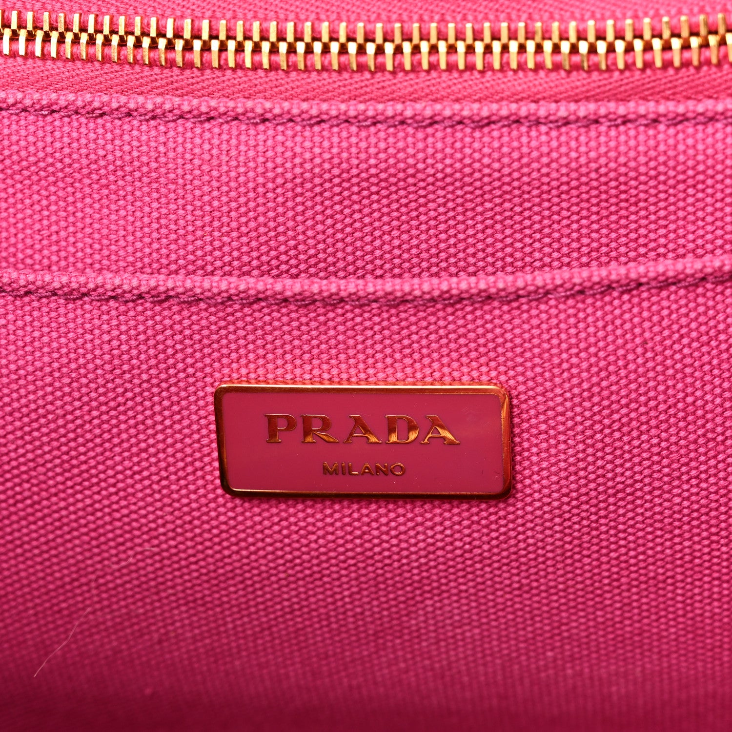 Prada Canvas Large Canapa Logo Tote Peonia 6 of 14