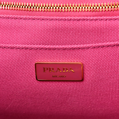 Prada Canvas Large Canapa Logo Tote Peonia 6 of 14
