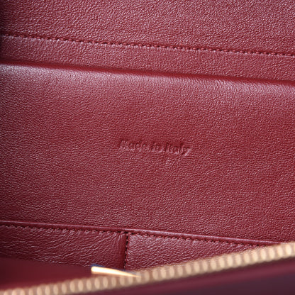 Celine Smooth Calfskin Bi-Color Mini Belt Bag Burgundy Black 7 of 11