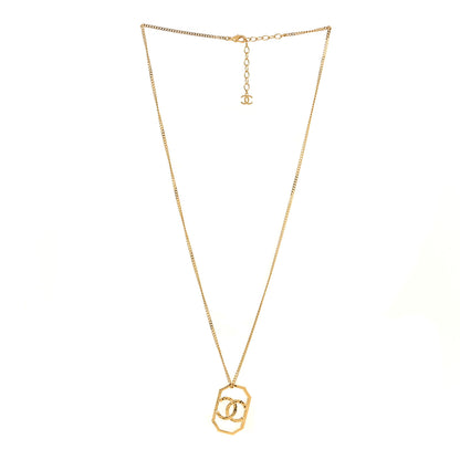 Chanel Metal CC Chain Pendant Necklace Gold 3 of 7