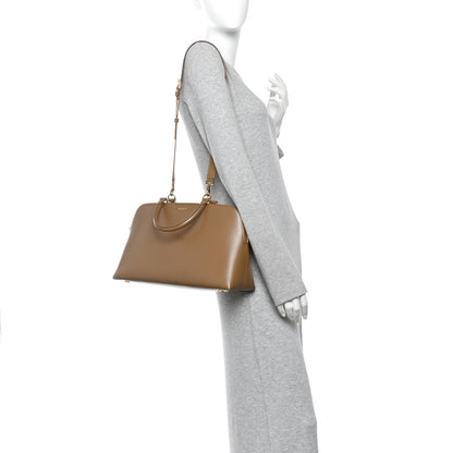 Saint Laurent Calfskin Sac De Jour Duffle Top Handle Dark Cork 2 of 9