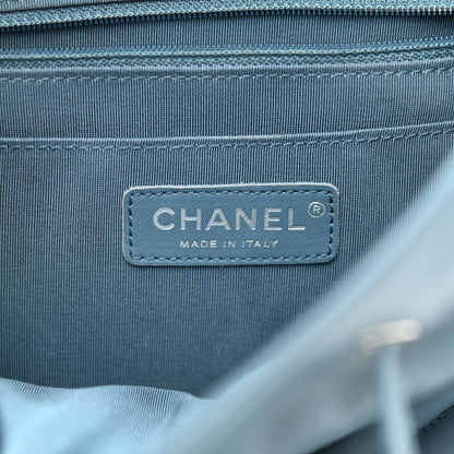 Chanel Calfskin Chevron Quilted Large Urban Spirit Backpack Light Blue 5 of 9