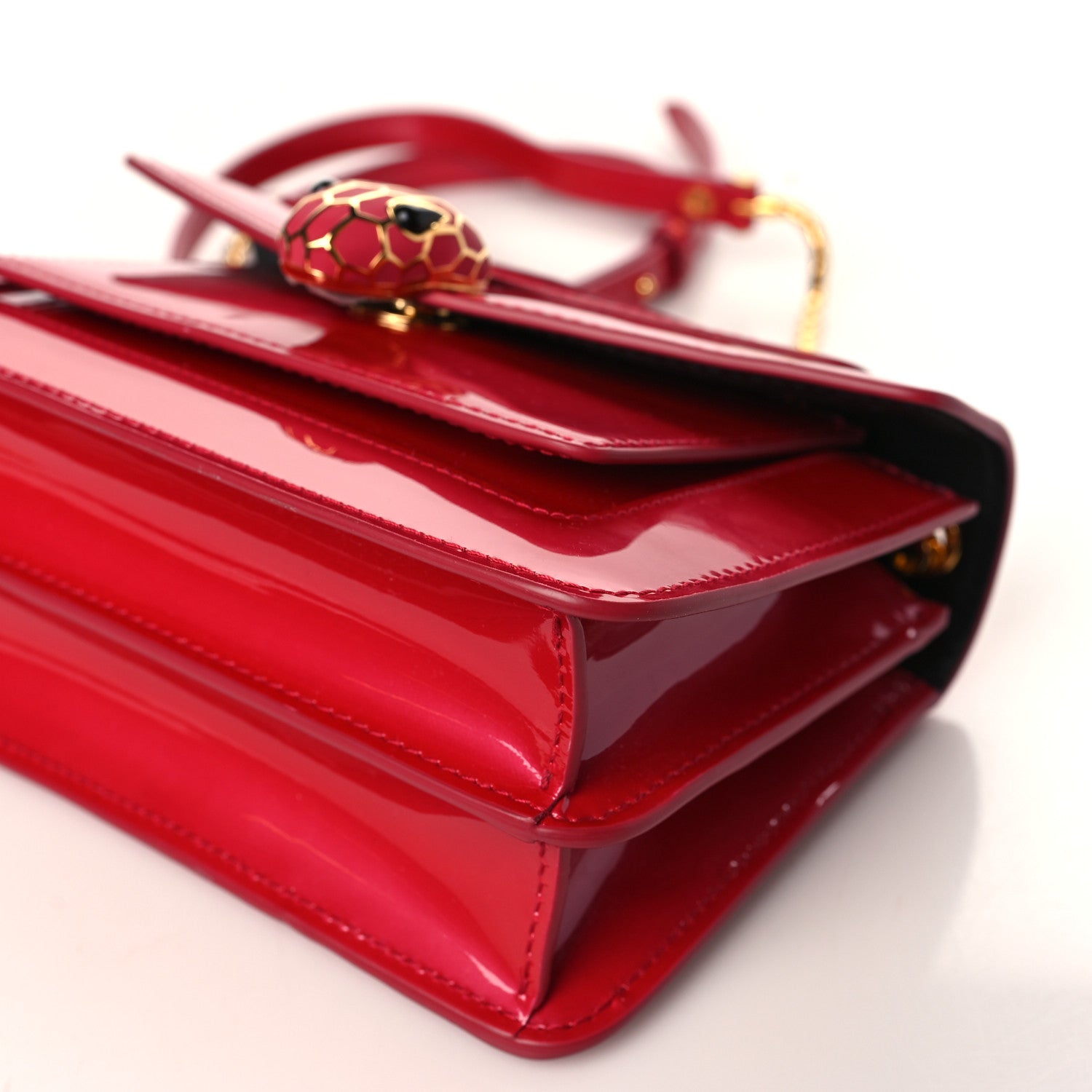 Bulgari Patent Serpenti Forever Crossbody Pink 8 of 8