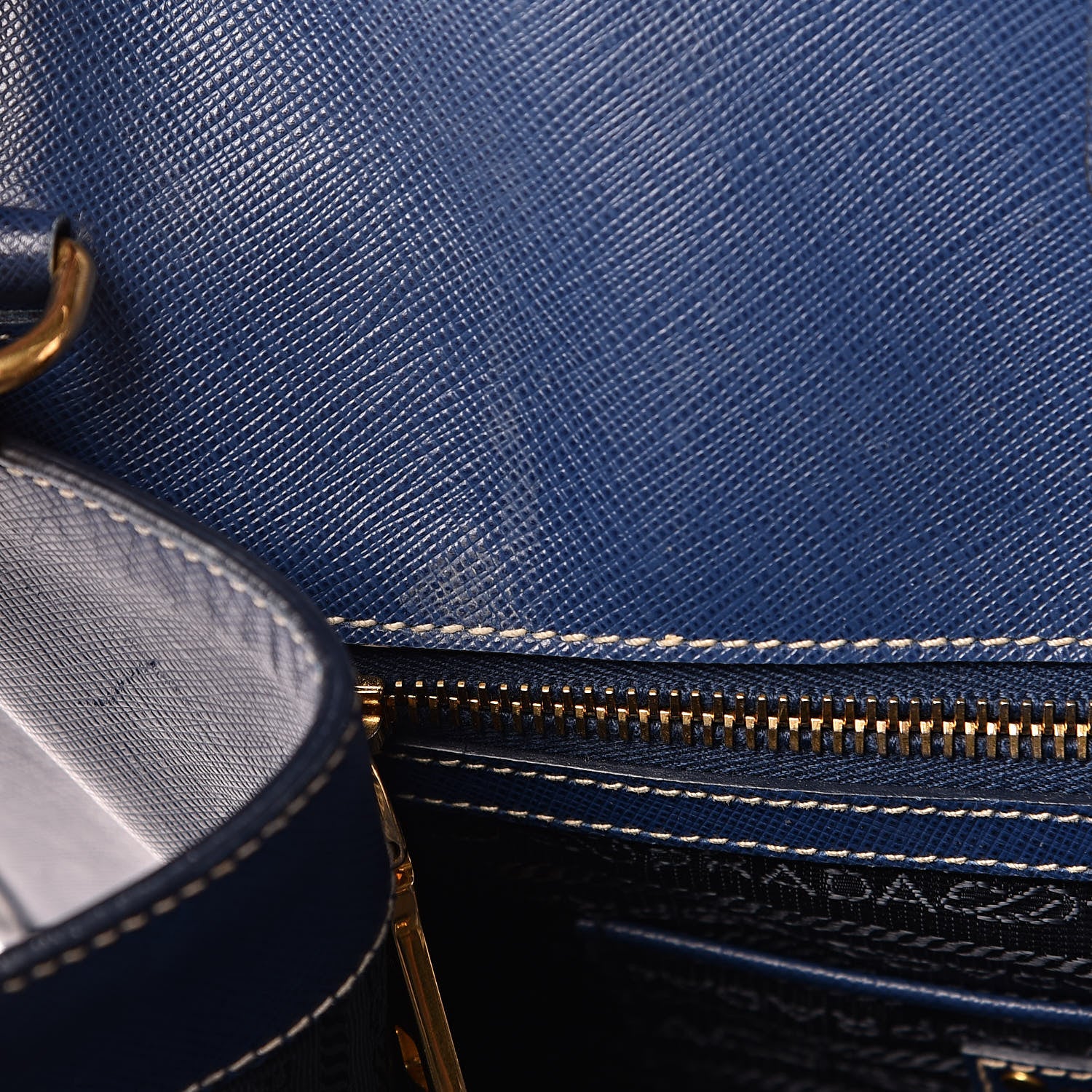 Prada Saffiano Lux Tote Bluette 17 of 20