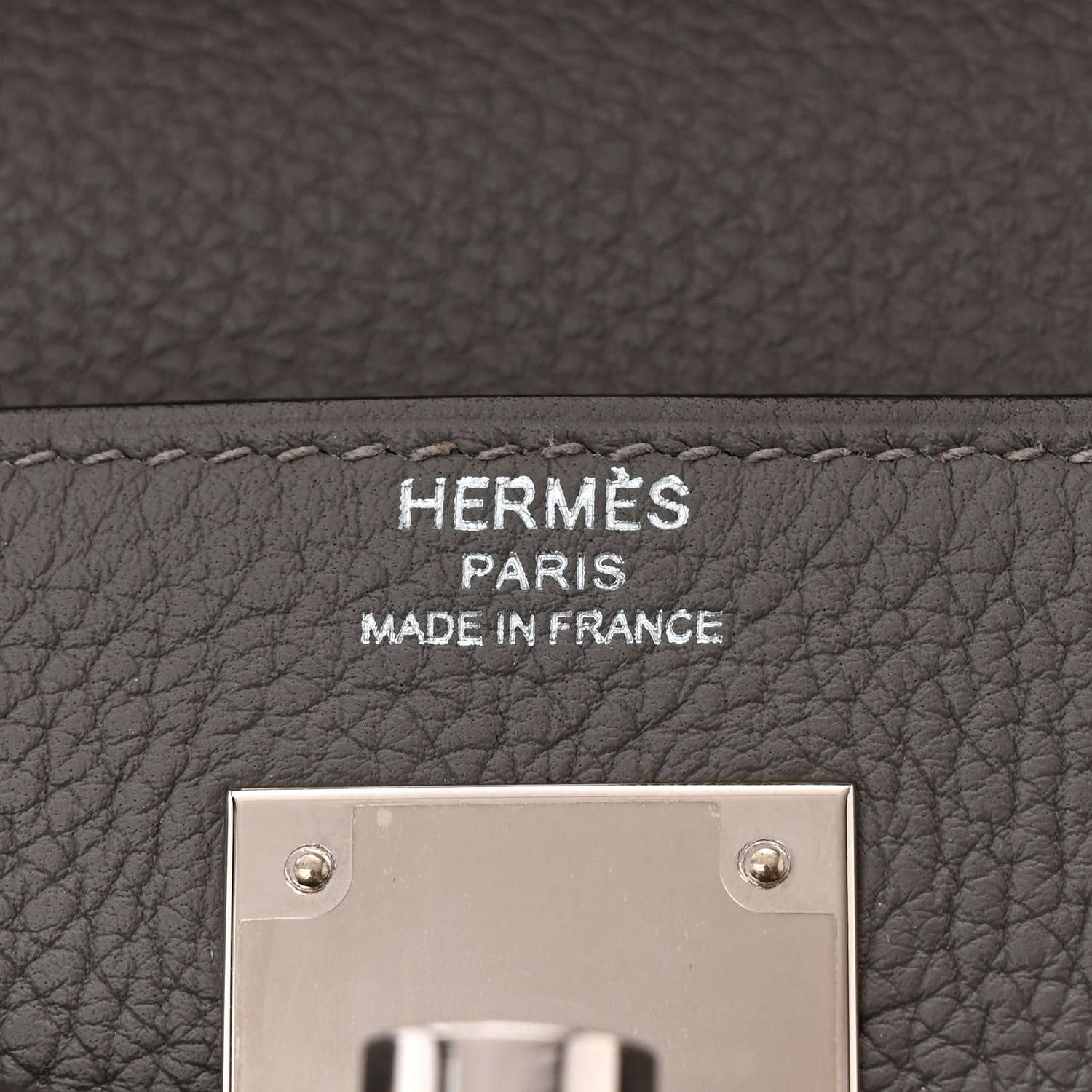 Hermes Togo Kelly Retourne 28 Gris Meyer 6 of 11