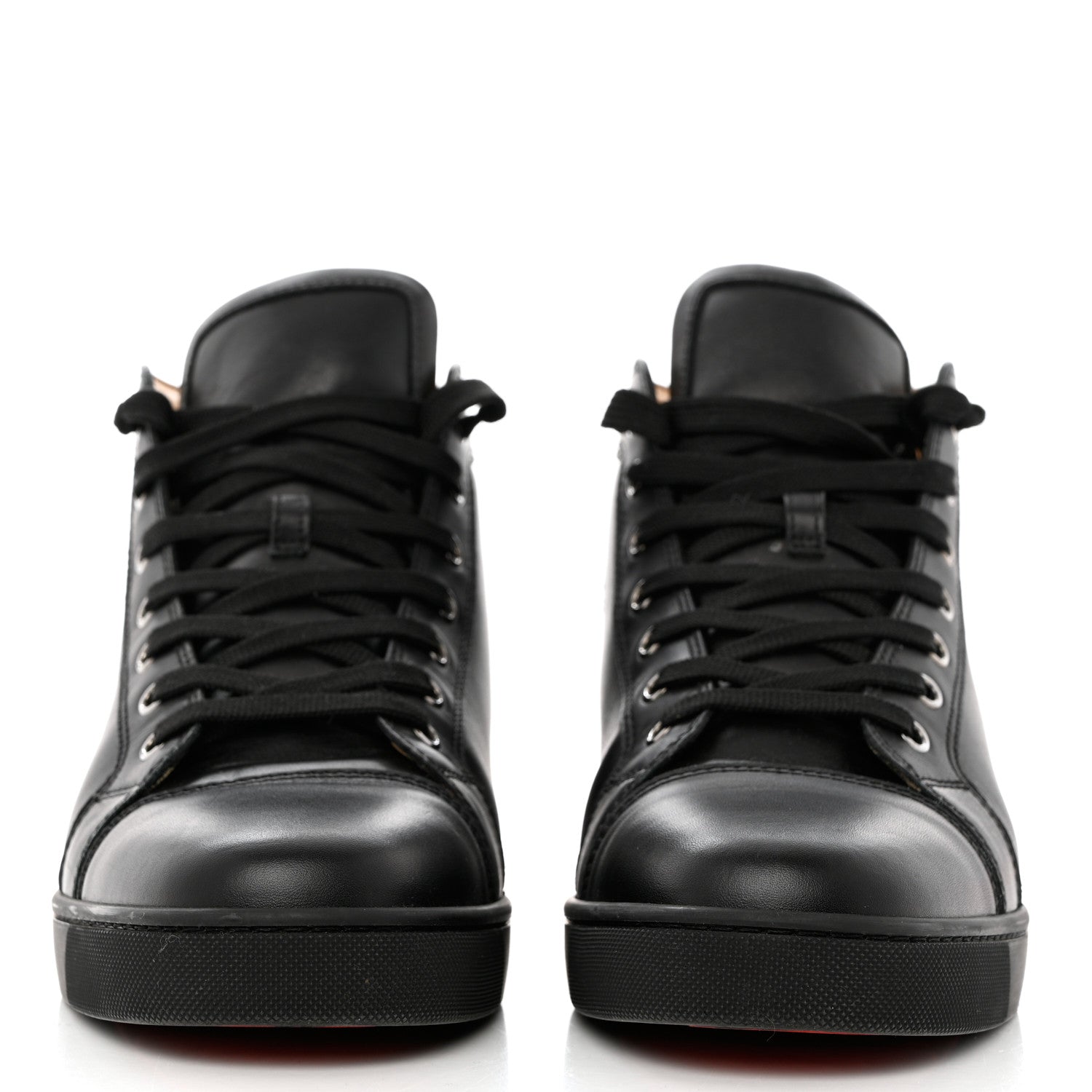 Christian Louboutin Calfskin Mens Louis Flat Sneakers 42.5 Black 2 of 10