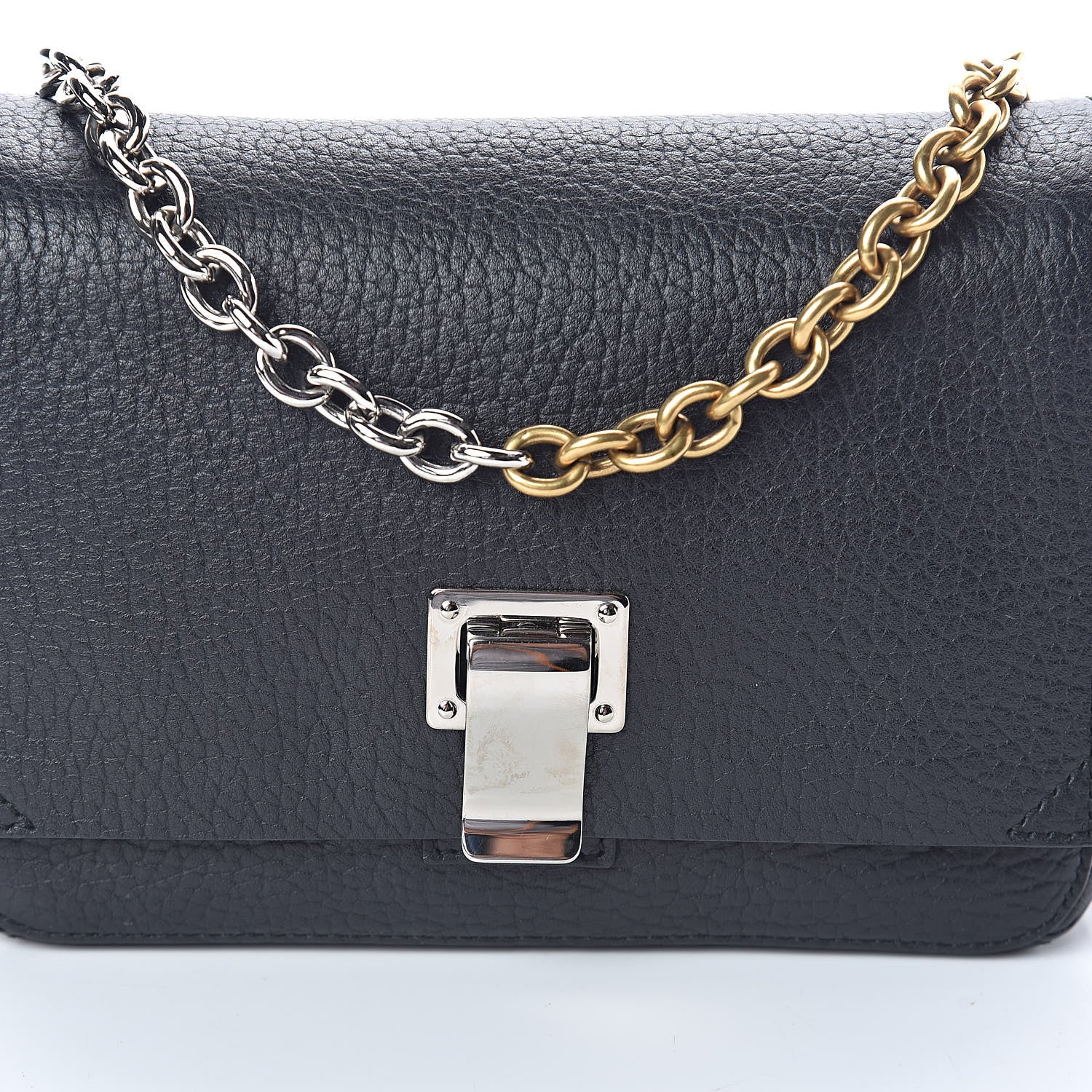 Proenza Schouler Pebbled Calfskin Extra Small Courier Black 6 of 8